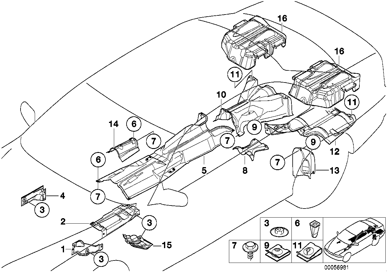 Genuine BMW 51482496328 E39 Heat Insulation, Rear Silencer, Right (Inc. M5) | ML Performance UK UK Car Parts
