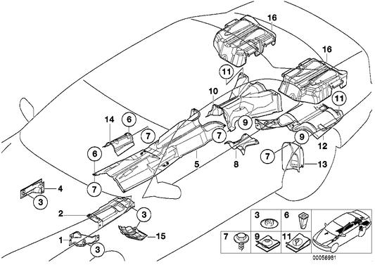 Genuine BMW 51482496328 E39 Heat Insulation, Rear Silencer, Right (Inc. M5) | ML Performance UK UK Car Parts