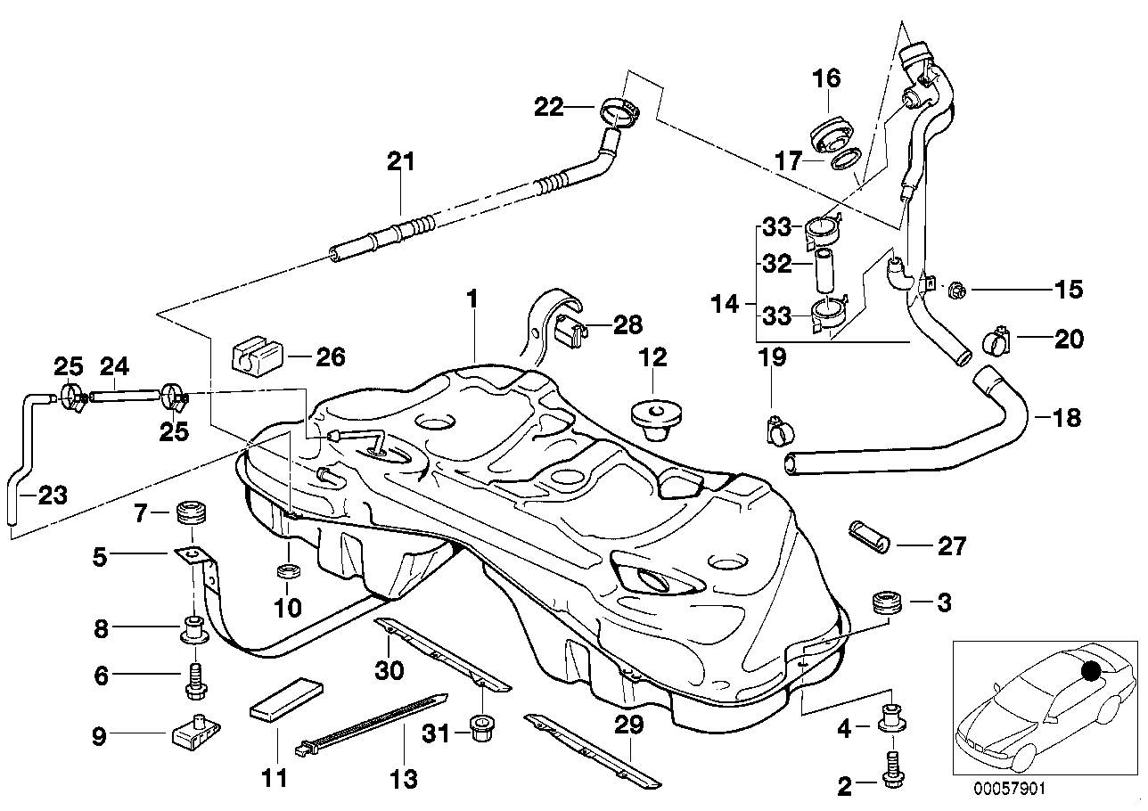 Genuine BMW 16111182360 E38 Spacer Sleeve (Inc. 735i, 725tds & 750iL) | ML Performance UK UK Car Parts