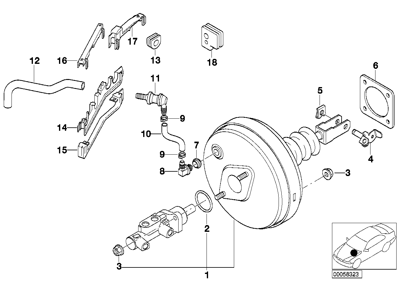 Genuine BMW 34301162170 E39 E66 E61 Rubber Grommet (Inc. 525d, 745d & 735iL) | ML Performance UK Car Parts