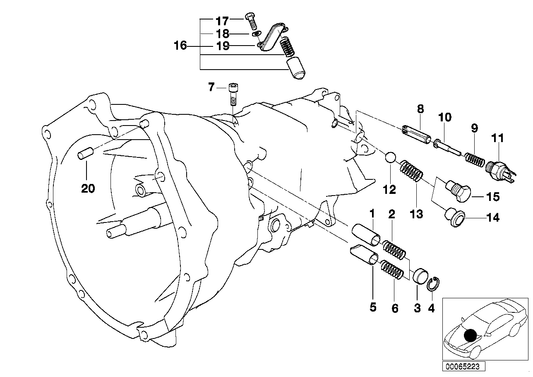 Genuine BMW 23111222979 E38 E36 E34 Locking Pin (Inc. Z8, 540i & 840i) | ML Performance UK UK Car Parts
