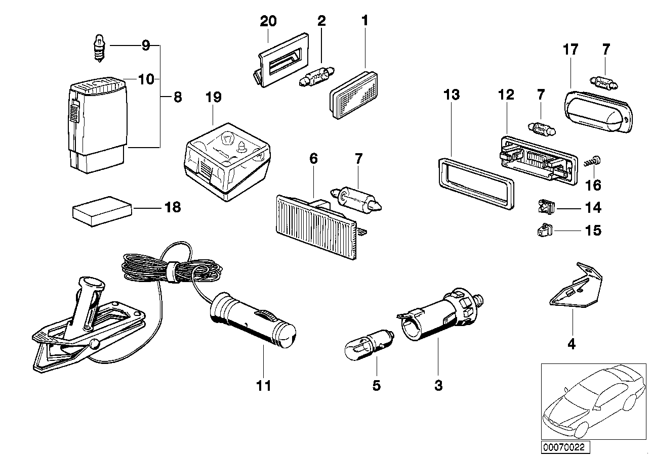 Genuine BMW 61311376310 E30 E24 Switch (Inc. M635CSi, 628CSi & M6) | ML Performance UK Car Parts