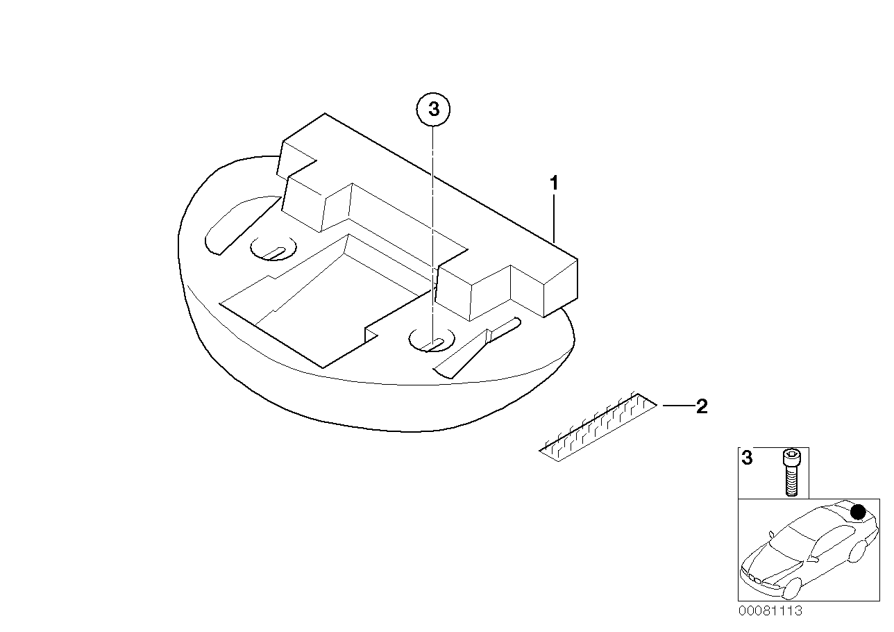 Genuine BMW 51717906448 E46 Trunk Tray Breakdown Kit (Inc. M3 & M3 CSL) | ML Performance UK UK Car Parts