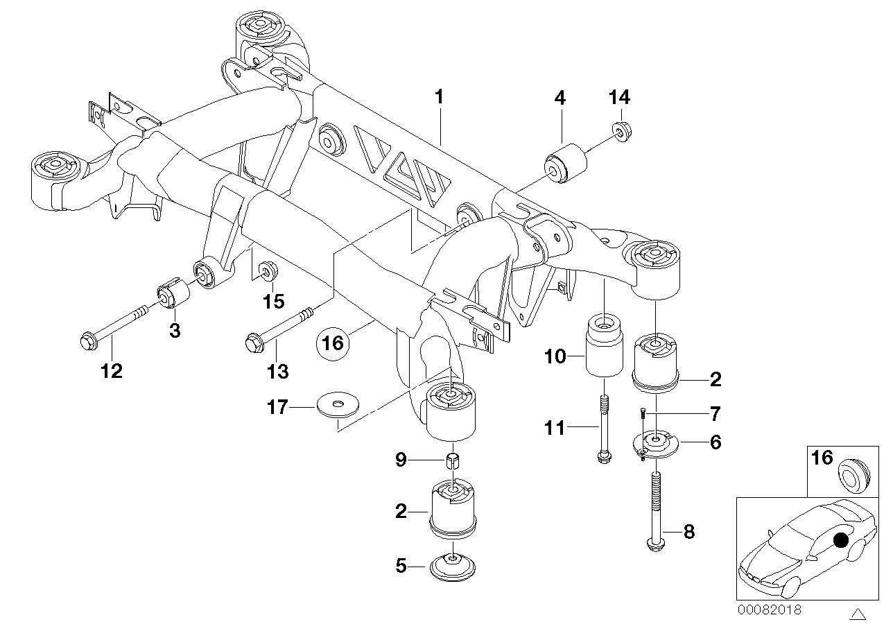 Genuine BMW 33311090844 E38 Stopper, Front (Inc. 735i, 740i & 750i) | ML Performance UK UK Car Parts