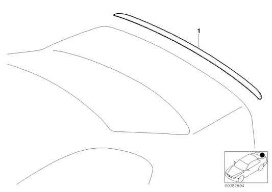 Genuine BMW 51717893671 E46 Spoiler Rear, Primed (Inc. 330Ci, 323Ci & 320Ci)