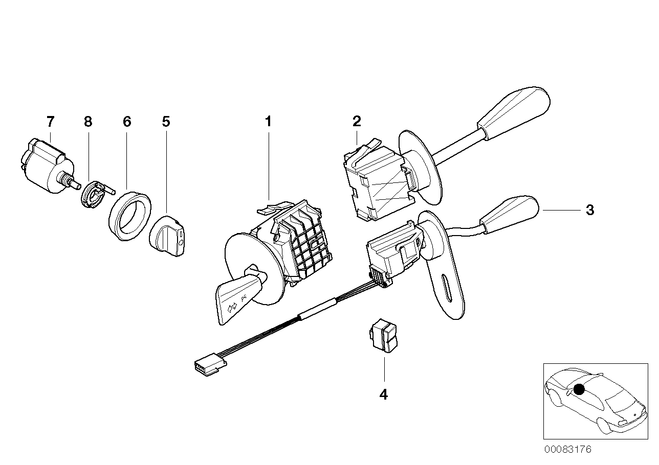 Genuine BMW 61318377807 E52 Light Switch Covering (Inc. Alpina V8 & Z8) | ML Performance UK UK Car Parts