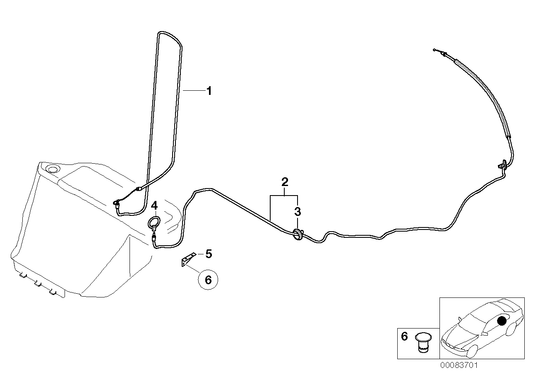 Genuine BMW 51167029040 E52 Emergency Unlocking, Storing Partition (Inc. Alpina V8 & Z8) | ML Performance UK UK Car Parts