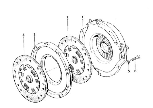 Genuine BMW 21211207011 E26 Pressure Plate (Inc. M1) | ML Performance UK UK Car Parts