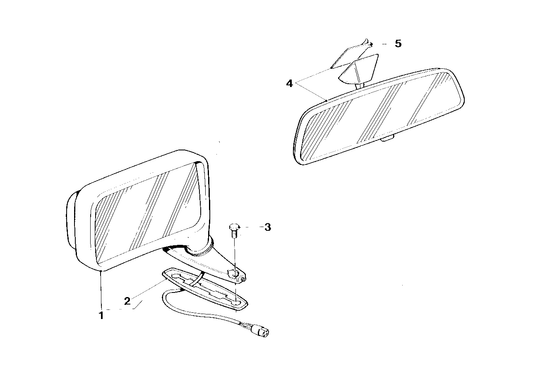 Genuine BMW 51162165802 E26 Exterior Mirror Right (Inc. M1) | ML Performance UK UK Car Parts
