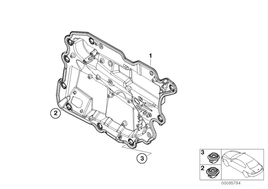 Genuine BMW 51427181064 E65 Carrier, Door Rear Right (Inc. 750i, 740d & 730d) | ML Performance UK UK Car Parts