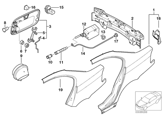 Genuine BMW 41217021955 E46 Rear Lights Cup, Left (Inc. 318i, 325xi & 316i) | ML Performance UK UK Car Parts