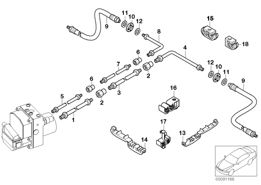 Genuine BMW 34326772608 E66 E65 E67 Pipe M10/M12 (Inc. 760Li, 740i & 745Li) | ML Performance UK UK Car Parts