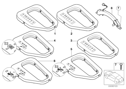 Genuine BMW 51167060697 E39 Preselect.Lever Cover F Steptronic SCHWARZ (Inc. 540i) | ML Performance UK UK Car Parts