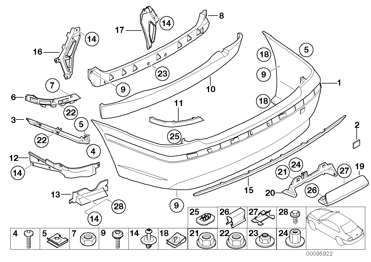 Genuine BMW 51127042125 E66 E65 E67 Heat Insulation, Cross Rear Left (Inc. 730Ld, 740i & 760Li) | ML Performance UK UK Car Parts