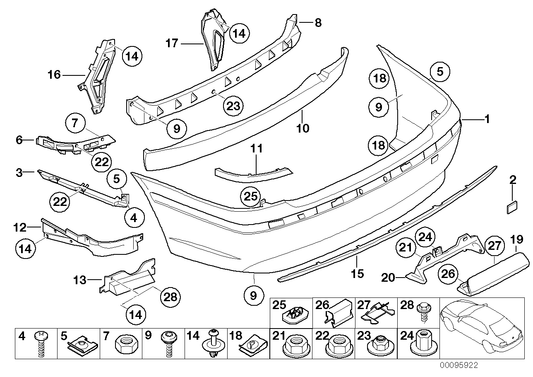 Genuine BMW 51127042125 E66 E65 E67 Heat Insulation, Cross Rear Left (Inc. 730Ld, 740i & 760Li) | ML Performance UK UK Car Parts