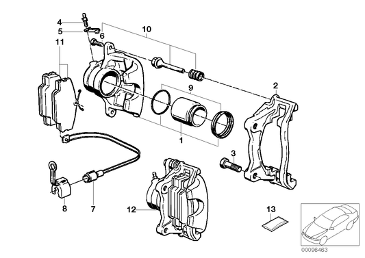 Genuine BMW 34111154376 E30 Calliper Carrier (Inc. 318i, 316 & 316i) | ML Performance UK UK Car Parts