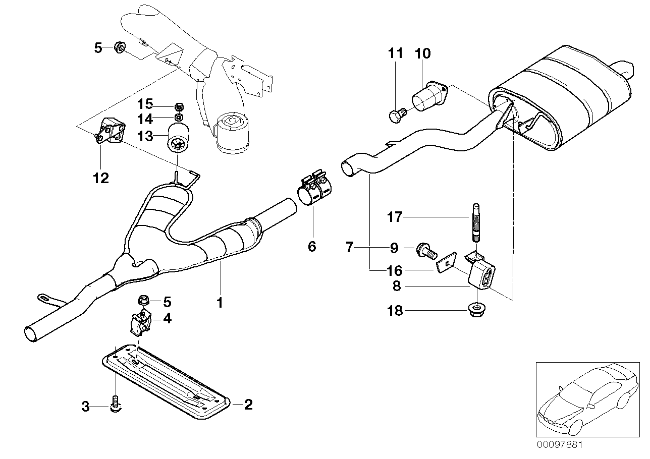 Genuine BMW 18307500084 E39 Vibration Absorber 39HZ (Inc. 530i, 525i & 520i) | ML Performance UK Car Parts
