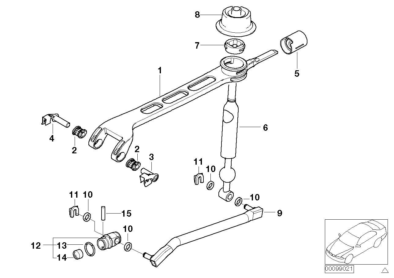 Genuine BMW 25117534942 E85 Shift Lever (Inc. Z4 2.5i, Z4 3.0i & Z4 2.0i) | ML Performance UK Car Parts