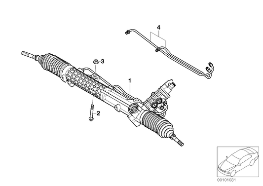 Genuine BMW 32131097315 E46 Exch. Hydro Steering Gear ZF (Inc. 316i 1.9, 316i 1.6 & 323Ci) | ML Performance UK UK Car Parts