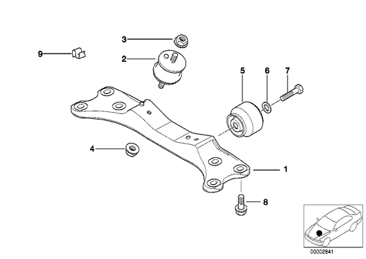 Genuine BMW 22321094779 E38 Gearbox Support (Inc. 740i, 735iL & 740iLP) | ML Performance UK UK Car Parts
