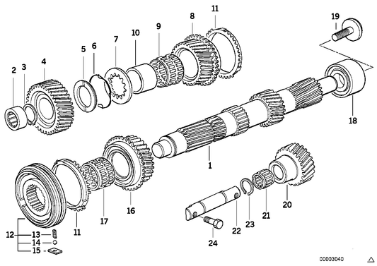 Genuine BMW 23221228355 E46 E87 E36 Support 32X46X3,05 (Inc. 325Ci, 523i & 325is) | ML Performance UK UK Car Parts