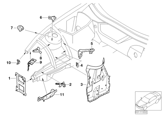 Genuine BMW 41147064489 E85 Secondary Air Pump Bracket (Inc. Z4 3.0i, Z4 2.5i & Z4 2.2i) | ML Performance UK UK Car Parts