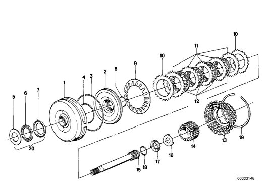 Genuine BMW 24231209808 E32 E12 E21 Ax Bearing (Inc. 730iL, 3.0Si & 325i) | ML Performance UK UK Car Parts