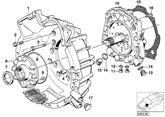 Genuine BMW 24411215383 E34 E28 E23 Converter Housing (Inc. 735i, 728i & 733i) | ML Performance UK UK Car Parts