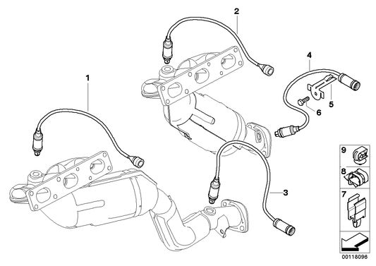 Genuine BMW 11787515826 E46 Regulating Lambda Probe L=990mm (Inc. 325Ci & 325i) | ML Performance UK UK Car Parts