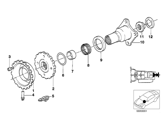 Genuine BMW 24211217314 E32 E31 Output Flange (Inc. 750i, 750iL & 750iLS) | ML Performance UK UK Car Parts