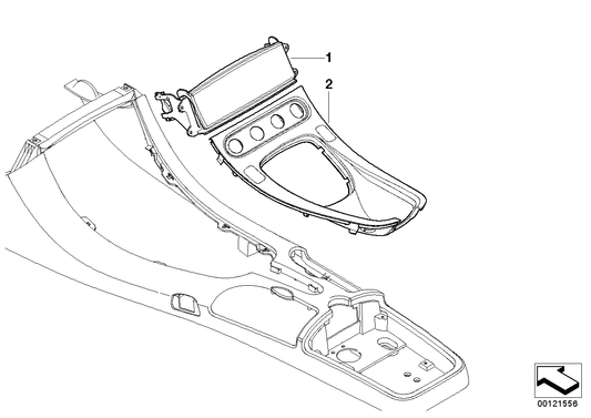 Genuine BMW 51168020596 E52 Module Carrier, Center Console CARBONSCHWARZ (Inc. Z8) | ML Performance UK UK Car Parts
