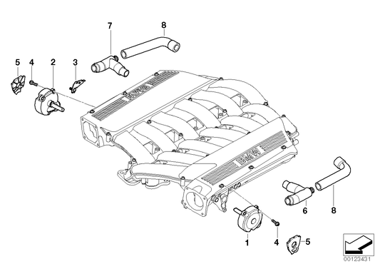 Genuine BMW 17127571931 E66 E65 E67 Bracket Right (Inc. 760i, 760LiS & 760Li) | ML Performance UK UK Car Parts