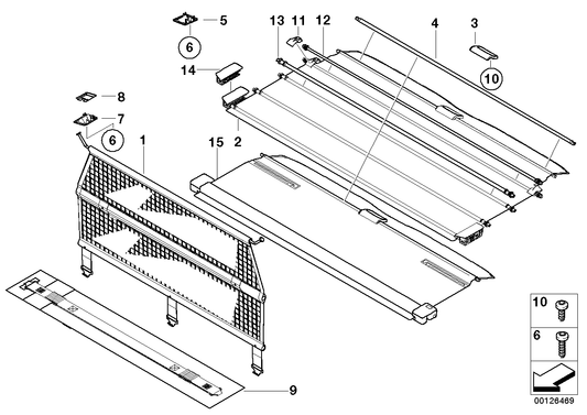 Genuine BMW 51477027256 E53 Roller Blind PASTELLGRÜN (Inc. X5) | ML Performance UK UK Car Parts