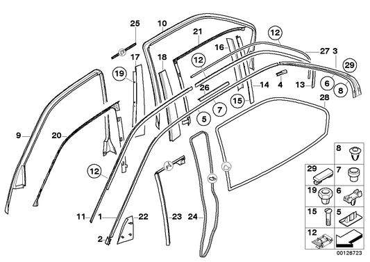 Genuine BMW 51348174481 E38 Covering Left GLANZSCHWARZ (Inc. 750iL, L7 & 750iLP) | ML Performance UK UK Car Parts
