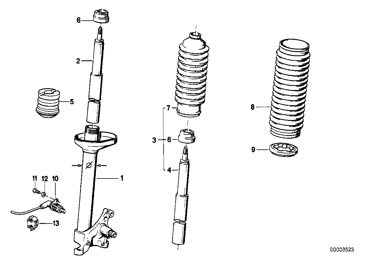 Genuine BMW 31321130067 E30 Shock Absorber-Insert BILSTEIN (Inc. 320is, 324d & 316i) | ML Performance UK UK Car Parts