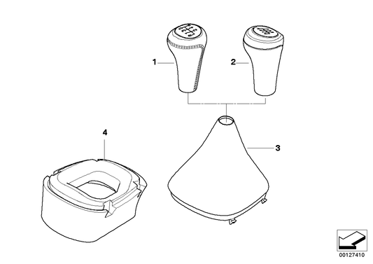Genuine BMW 25117526992 E85 E86 Gear Lever Cover GRAU (Inc. Z4 2.5i, Z4 2.0i & Z4 2.2i) | ML Performance UK UK Car Parts