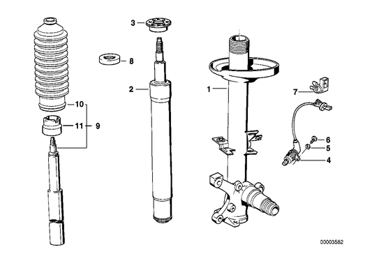 Genuine BMW 31321134407 E32 Shock Absorber-Insert M12 X 1,5mm (Inc. 750i & 750iL) | ML Performance UK UK Car Parts