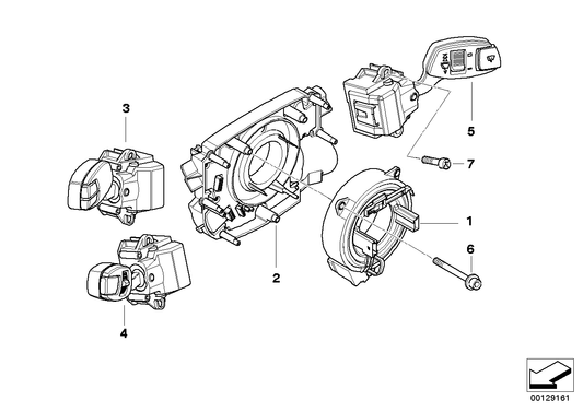 Genuine BMW 61316924107 E61 E61 Wiper Switch (Inc. 535xi, 545i & 520i) | ML Performance UK Car Parts