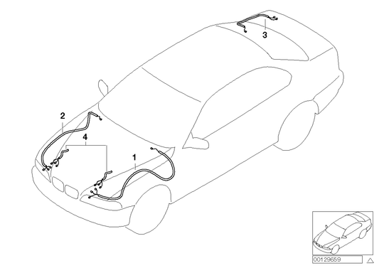 Genuine BMW 61116943603 E46 Repair Wiring Set Rear Right (Inc. 318d, 318i & 316i) | ML Performance UK UK Car Parts
