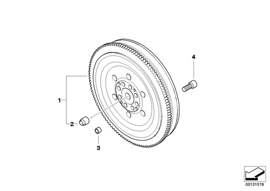 Genuine BMW 21217519493 E85 Twin Mass Flywheel (Inc. Z4 2.2i & Z4 2.5i) | ML Performance UK UK Car Parts