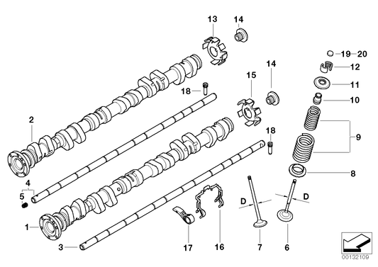 Genuine BMW 11317832195 E46 E36 Camshaft Exhaust (Inc. M3 & Z3 M) | ML Performance UK UK Car Parts