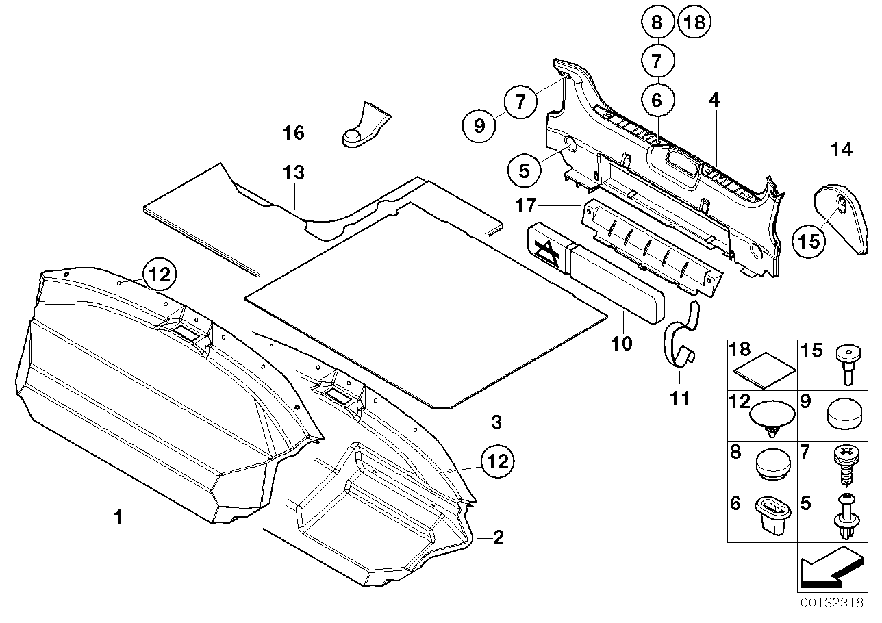 Genuine BMW 51718413712 E36 Stopper SPARE TIRE (Inc. Z3 2.2i, Z3 2.8 & Z3 2.5) | ML Performance UK UK Car Parts