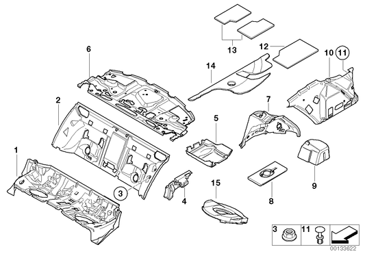 Genuine BMW 51487020040 E65 E66 Sound Insulating Front Trunk Panel (Inc. 745Li, 760Li & 730i) | ML Performance UK UK Car Parts