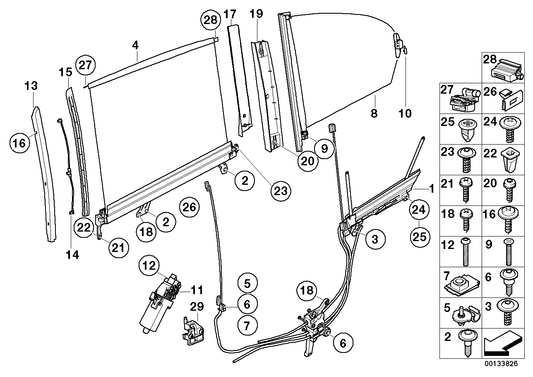 Genuine BMW 51169122632 E65 Right Rear Door Sun Blind ANTHRAZIT (Inc. 750i, 745i & 740i) | ML Performance UK UK Car Parts