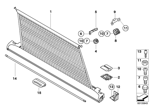 Genuine BMW 51478256893 E46 Support Left GRAU (Inc. 318d, 328i & 323i) | ML Performance UK UK Car Parts