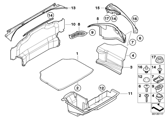 Genuine BMW 51478266997 E52 Floor Carpet, Luggage Compartment P1SP SPORTROT (Inc. Alpina V8 & Z8) | ML Performance UK UK Car Parts