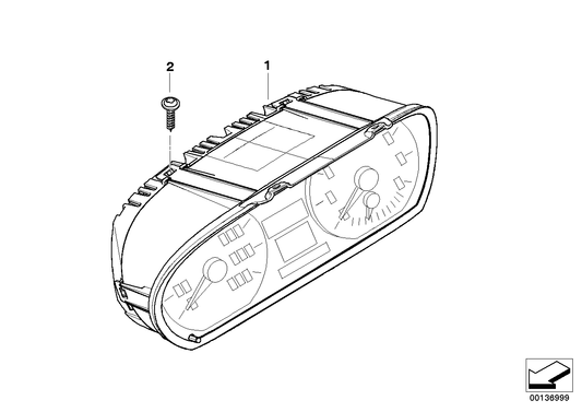 Genuine BMW 62107845774 E82 Instruments Combination Uncoded KM/H (Inc. M Coupé) | ML Performance UK UK Car Parts