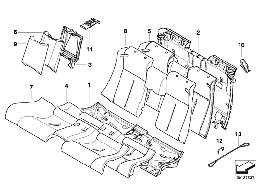 Genuine BMW 52209139794 E63 E64 Seat Cover Leather SCHWARZ (Inc. 645Ci, 650i & 630i) | ML Performance UK UK Car Parts
