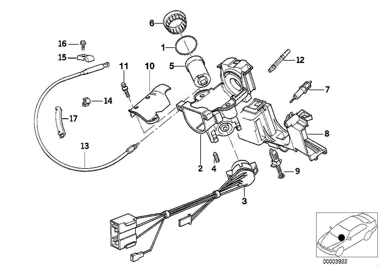 Genuine BMW 61131382377 E31 E89 RR1 Clamp (Inc. 525tds, 730iL & 535xi) | ML Performance UK UK Car Parts