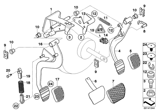Genuine BMW 35303416956 E83 E89 Pin For Over-Center Helper Spring D=8mm/L=24,5mm (Inc. X3 & Z4 18i) | ML Performance UK UK Car Parts
